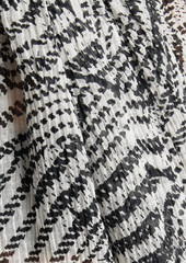 Isabel Marant - Erika printed cotton and silk-blend gauze mini dress - Black - FR 34