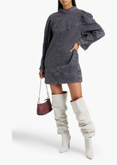 Isabel Marant - Ervalia snap-detailed denim mini dress - Gray - FR 34
