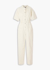 Isabel Marant - Etundra belted linen-blend ripstop jumpsuit - White - FR 36