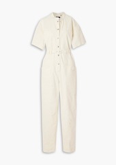 Isabel Marant - Etundra belted linen-blend ripstop jumpsuit - White - FR 34