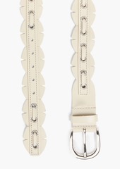 Isabel Marant - Eyelet-embellished leather belt - White - S