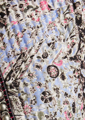 Isabel Marant - Fansoni printed cotton and linen-blend cloqué jacket - Blue - FR 38