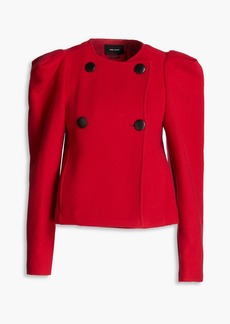 Isabel Marant - Double-breasted wool-blend felt jacket - Red - FR 36