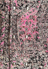 Isabel Marant - Finae printed cotton and linen-blend mini dress - Pink - FR 34