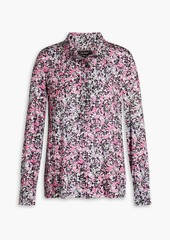 Isabel Marant - Floral-print jersey polo shirt - Pink - FR 34