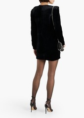 Isabel Marant - Gabalia velvet mini dress - Black - FR 34