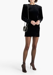 Isabel Marant - Gabalia velvet mini dress - Black - FR 34