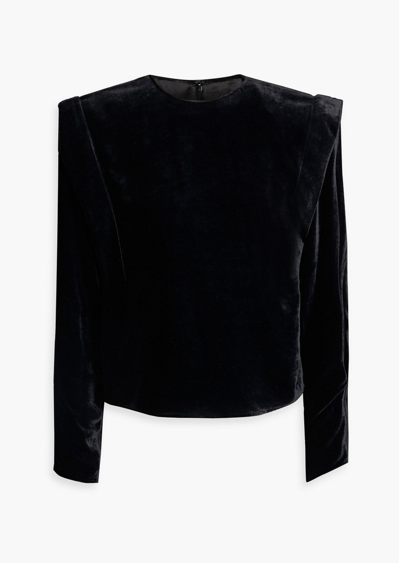 Isabel Marant - Gabazola velvet top - Black - FR 34