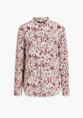 Isabel Marant - Gemma floral-print silk crepe de chine blouse - Black - FR 34