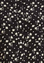 Isabel Marant - Gemma floral-print silk crepe de chine blouse - Black - FR 34
