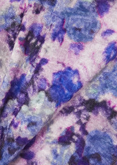 Isabel Marant - Giloyela printed stretch-velvet turtleneck top - Purple - FR 44