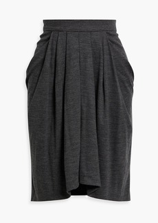 Isabel Marant - Ginali pleated wool-jersey skirt - Gray - FR 34