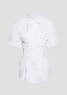 Isabel Marant - Gramy pleated cotton-poplin shirt - White - FR 36
