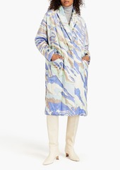 Isabel Marant - Icelerie printed cotton-blend velvet coat - Blue - FR 34