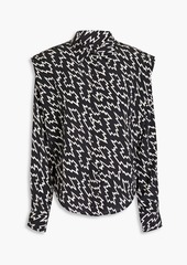 Isabel Marant - Igalki printed stretch-silk shirt - Black - FR 34