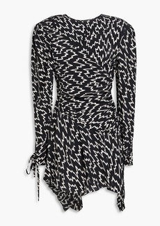 Isabel Marant - Inotilia printed silk-blend crepe de chine mini dress - Black - FR 34
