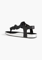 Isabel Marant - Isele ruffled leather sandals - Black - EU 41