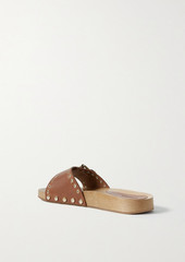 Isabel Marant - Jaso embellished leather slides - Brown - EU 38