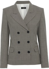 Isabel Marant - Karena double-breasted houndstooth wool blazer - Gray - FR 38