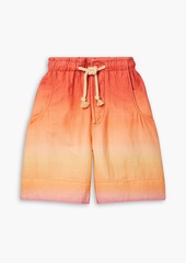 Isabel Marant - Kleliantd dégradé brushed cotton and linen-blend shorts - Orange - XS