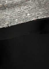 Isabel Marant - Lidia one-sleeve embellished wool-twill mini dress - Black - FR 34
