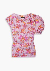 Isabel Marant - Madinea asymmetric floral-print crepe top - Pink - FR 42