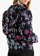 Isabel Marant - Marjoya embellished velvet jacket - Black - FR 34