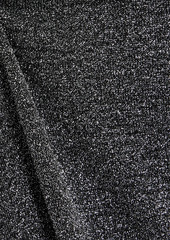 Isabel Marant - Mendel tie-front metallic jersey top - Black - FR 34