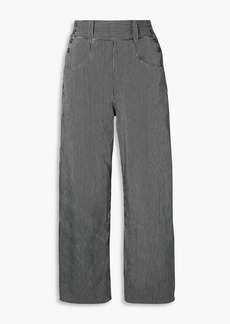 Isabel Marant - Myler striped cotton wide-leg pants - Blue - FR 42