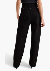 Isabel Marant - Narlena cotton-twill straight-leg pants - Black - FR 38