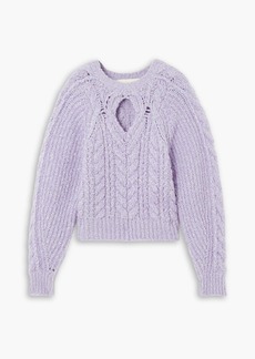 Isabel Marant - Noelys cutout cable-knit sweater - Purple - FR 34