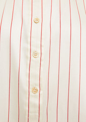 Isabel Marant - Olda pinstriped crepe de chine blouse - White - FR 40