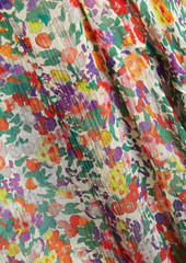 Isabel Marant - Omyles layered floral-print silk-crepon mini skirt - Multicolor - FR 34
