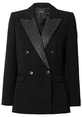 Isabel Marant - Paryam double-breasted crystal-embellished wool blazer - Black - FR 36