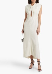 Isabel Marant - Rabea cutout crinkled-crepe midi dress - White - FR 40