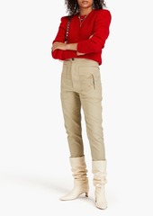 Isabel Marant - Ribbed wool and mohair-blend sweater - Red - FR 40