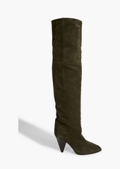 Isabel Marant - Riria over-the-knee suede boots - Green - EU 36