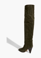 Isabel Marant - Riria over-the-knee suede boots - Green - EU 36