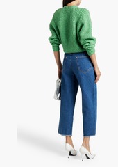 Isabel Marant - Rossy ribbed cotton-blend sweater - Green - FR 34