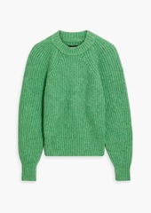 Isabel Marant - Rossy ribbed cotton-blend sweater - Green - FR 34