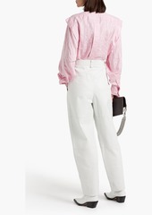 Isabel Marant - Sotalki striped silk and cupro-blend poplin shirt - Pink - FR 40