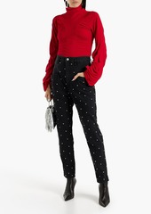 Isabel Marant - Studded high-rise tapered jeans - Black - FR 42