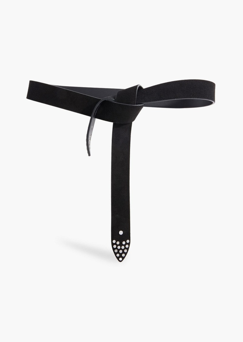 Isabel Marant - Studded suede belt - Black - M