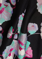 Isabel Marant - Suzyli twist-front floral-print silk crepe de chine mini dress - Black - FR 34