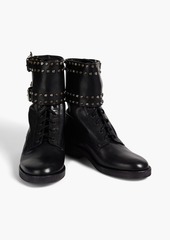 Isabel Marant - Teylon buckled studded leather combat boots - Black - EU 36