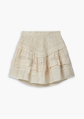 Isabel Marant - Tiered silk mini skirt - Black - FR 42