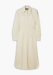 Isabel Marant - Tonina Lyocell satin-twill midi shirt dress - White - FR 34