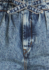 Isabel Marant - Acid-wash high-rise tapered jeans - Blue - FR 34