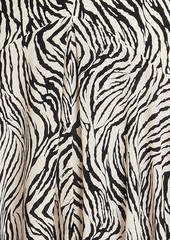 Isabel Marant - Zakae zebra-print silk-blend crepe de chine maxi dress - Animal print - FR 34