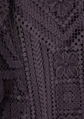 Isabel Marant - Zanetti ruffled crocheted lace cotton mini dress - Purple - 0